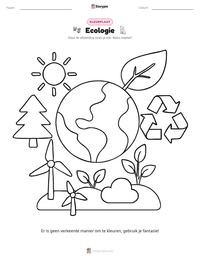 Ecologie afdrukbare werkblad voorbeeld