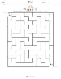 生態学 の印刷可能ワークシートプレビュー