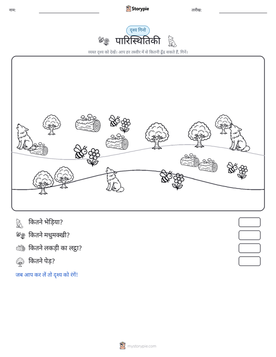 गिनती दृश्य
