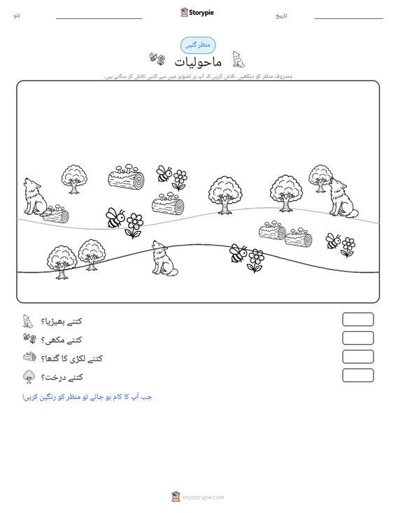 گنتی کا منظر