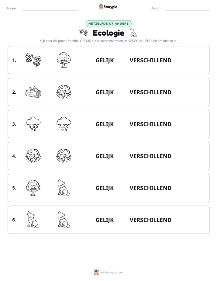 Zelfde of Verschillend