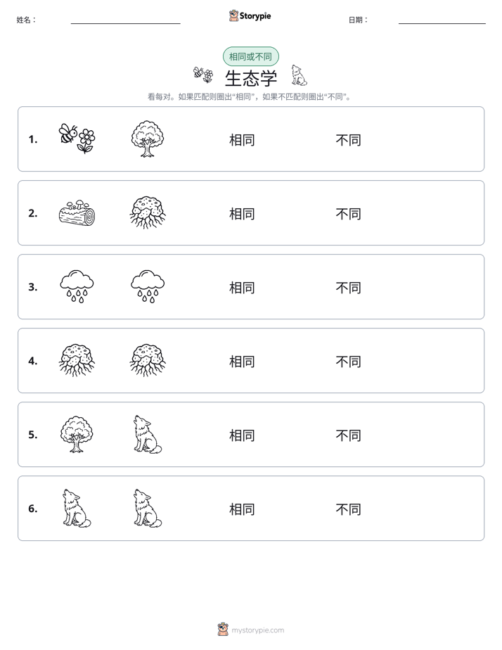 相同或不同