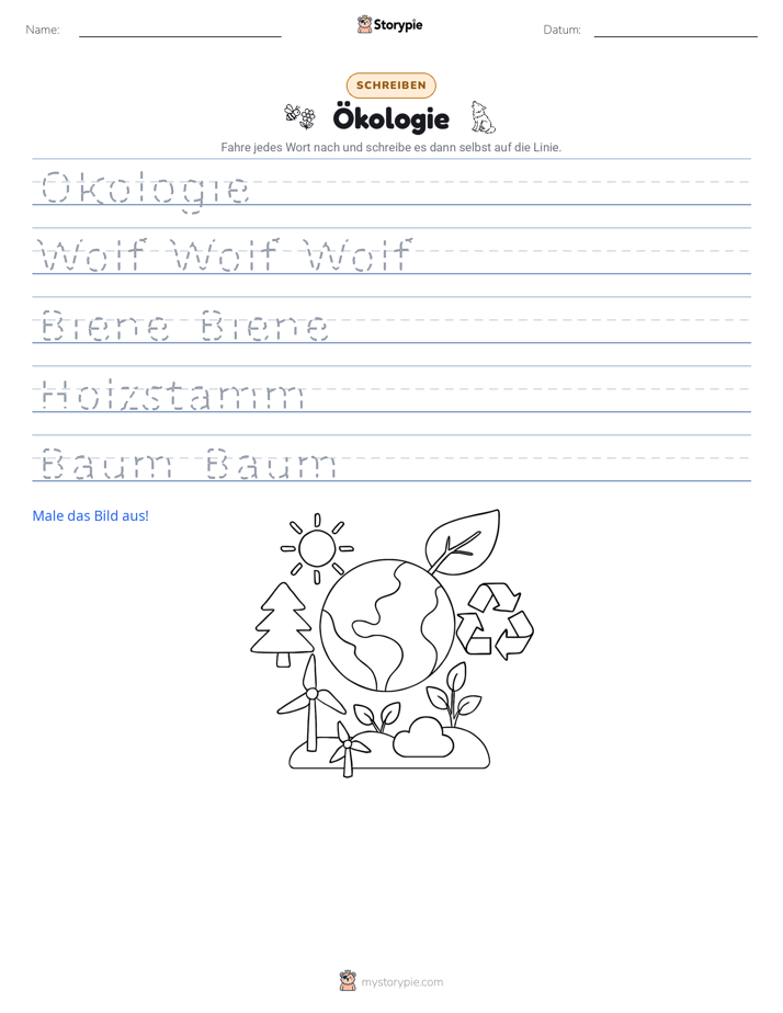 Schreibübung