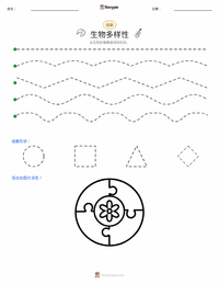 多样性 可打印工作表预览