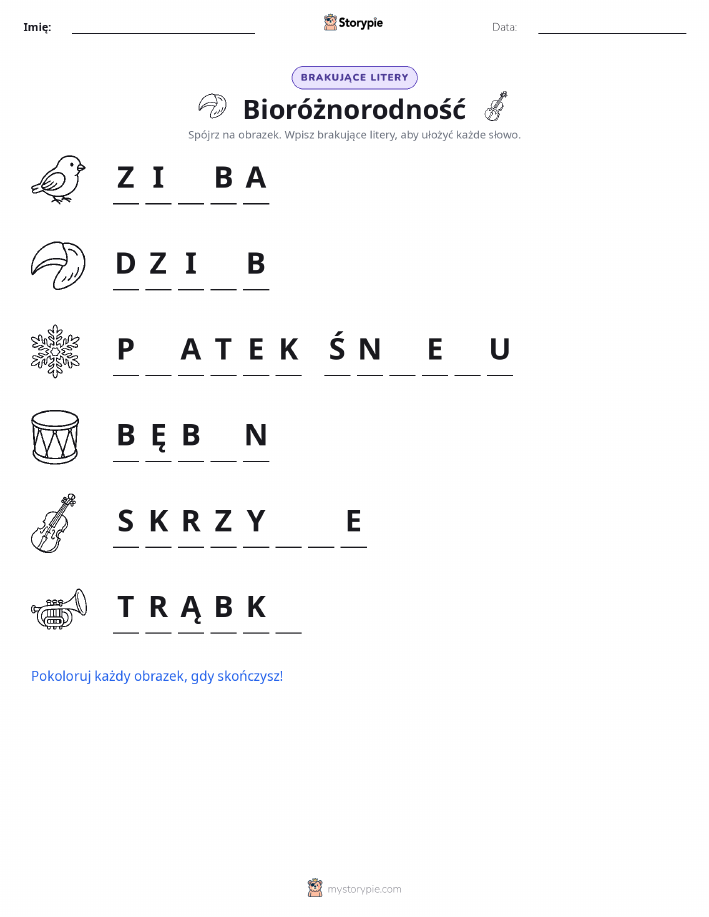 Brakujące Litery
