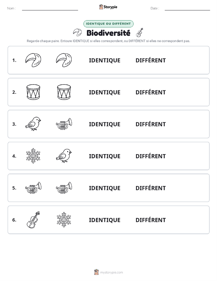 Identique ou Différent