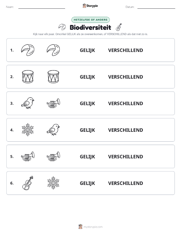 Zelfde of Verschillend