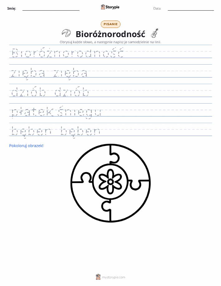 Ćwiczenie Pisania