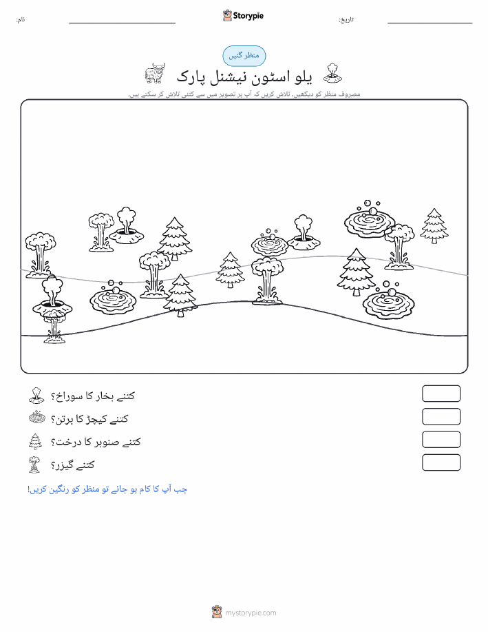 گنتی کا منظر