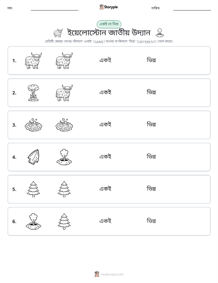 একই বা ভিন্ন