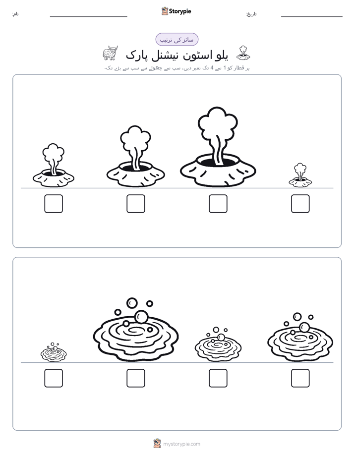 سائز کی ترتیب