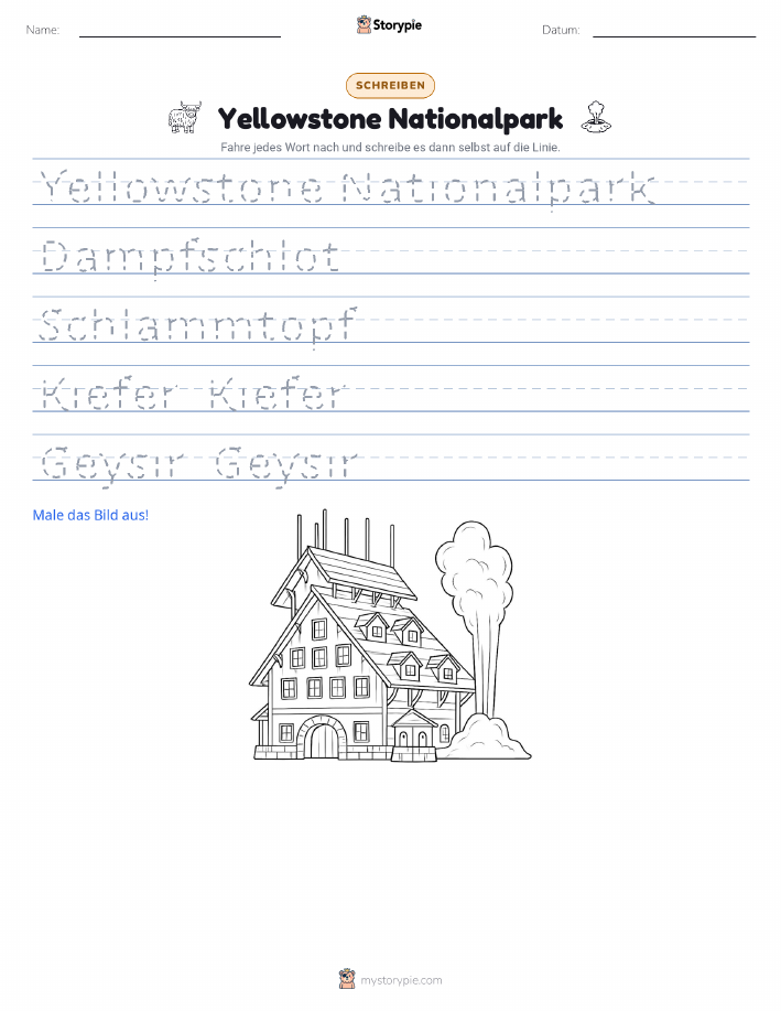 Schreibübung