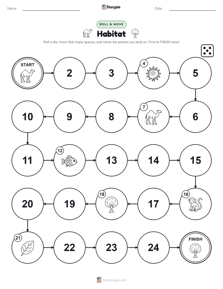Roll & Move Game