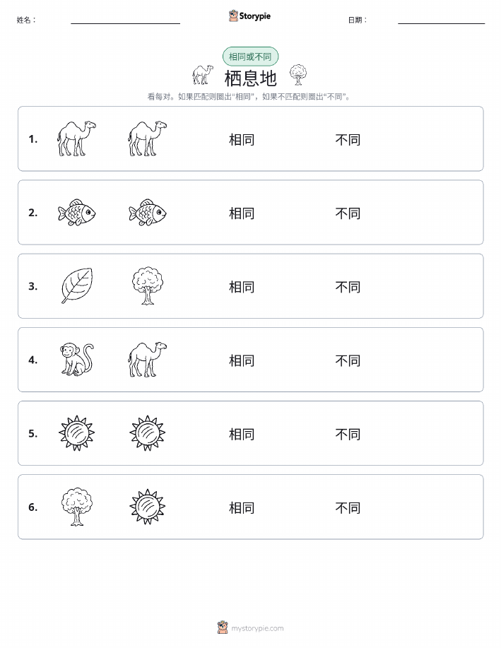 相同或不同