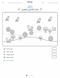 معاينة ورقة العمل القابلة للطباعة غابة الأمازون المطيرة
