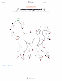 Het Amazoneregenwoud afdrukbare werkblad voorbeeld