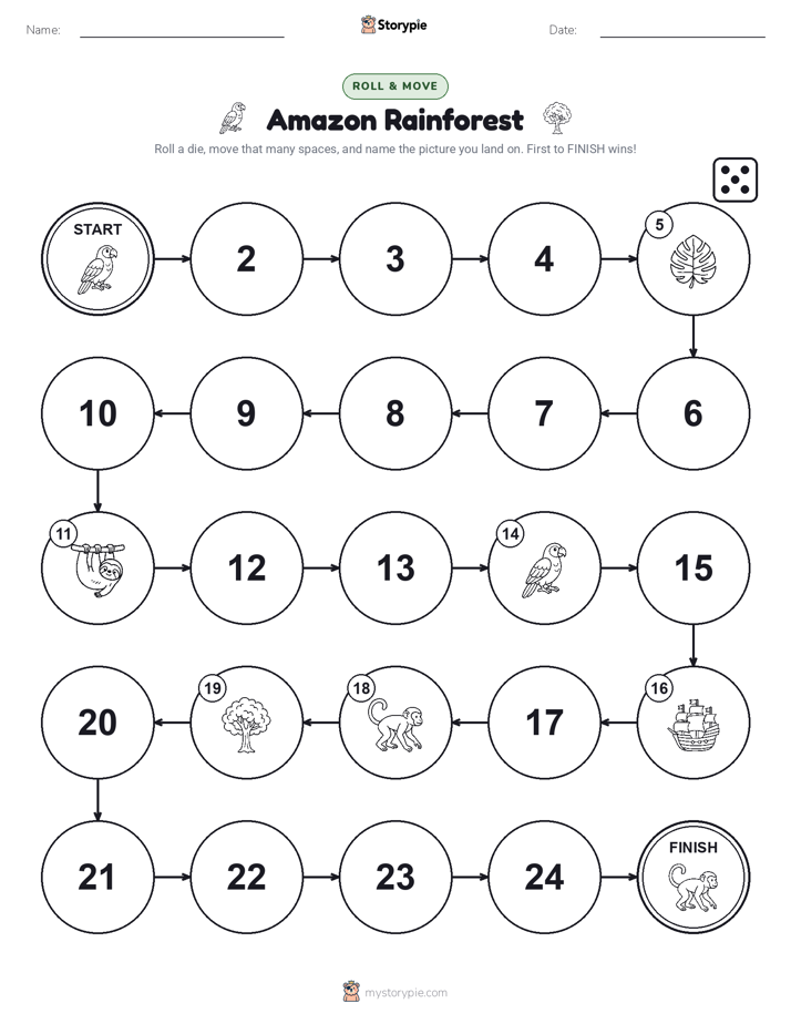 Roll & Move Game