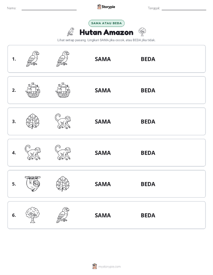 Sama atau Berbeda