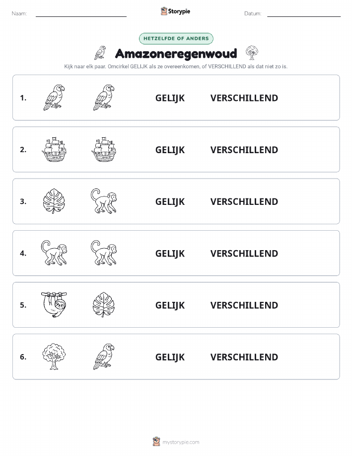 Zelfde of Verschillend