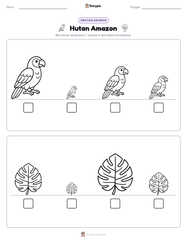 Urutan Ukuran