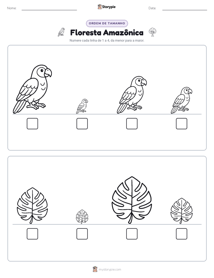 Ordem de Tamanho