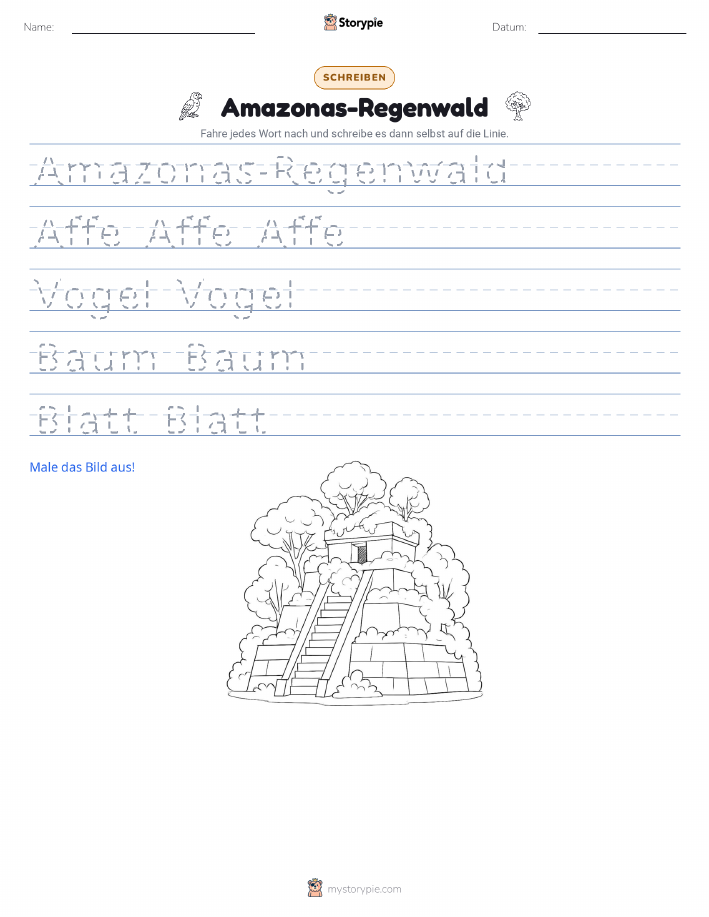 Schreibübung