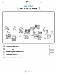 Winston Churchill printable worksheet preview