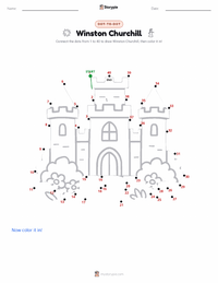 Winston Churchill printable worksheet preview