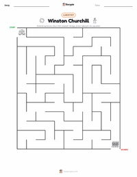 Podgląd drukowalnego arkusza ćwiczeń Winston Churchill