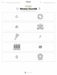 Winston Churchill printable worksheet preview