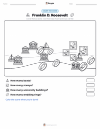 Franklin D. Roosevelt printable worksheet preview