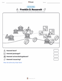 Franklin D. Roosevelt afdrukbare werkblad voorbeeld