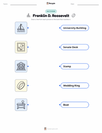 Franklin D. Roosevelt printable worksheet for kids
