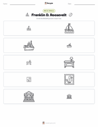 Franklin D. Roosevelt printable worksheet preview