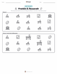 Franklin D. Roosevelt printable worksheet preview