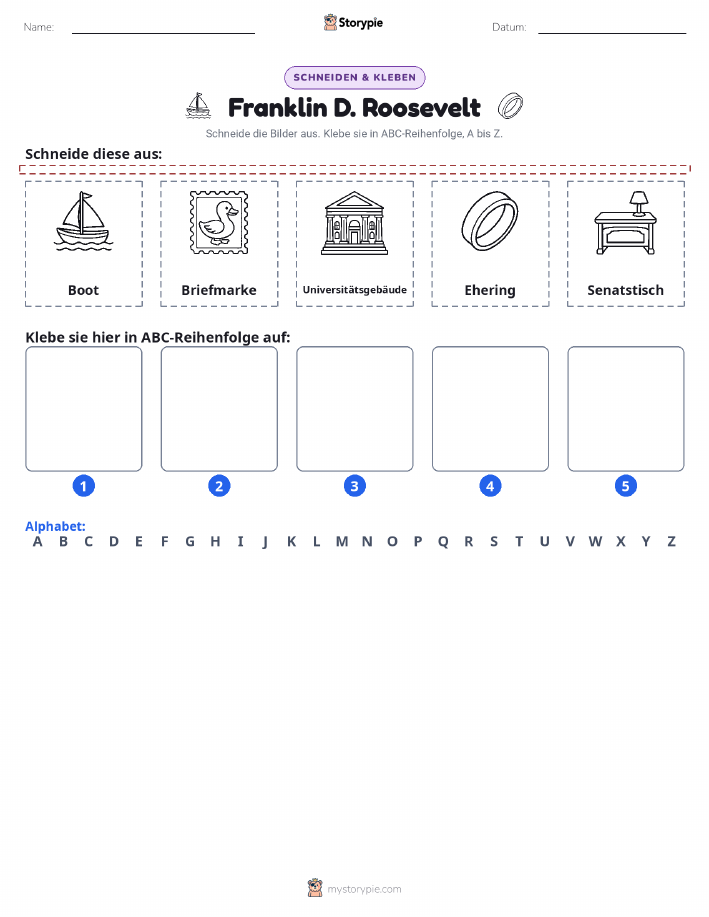 Schneiden & Einfügen Alphabet