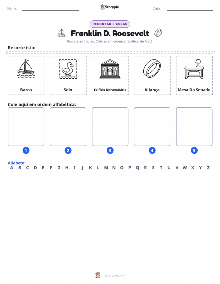 Recortar & Colar Alfabeto