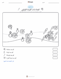 معاينة ورقة العمل القابلة للطباعة الفتاة ذات القرط اللؤلؤي