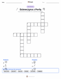 Podgląd drukowalnego arkusza ćwiczeń Dziewczyna z perłą