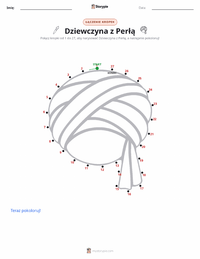 Podgląd drukowalnego arkusza ćwiczeń Dziewczyna z perłą