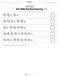 Girl With the Pearl Earring printable worksheet preview