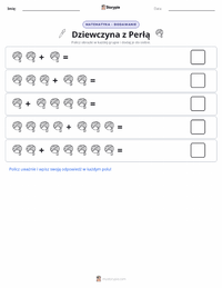 Podgląd drukowalnego arkusza ćwiczeń Dziewczyna z perłą