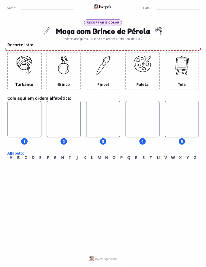 Recortar & Colar Alfabeto