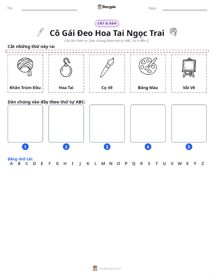 Cắt & Dán Chữ Cái