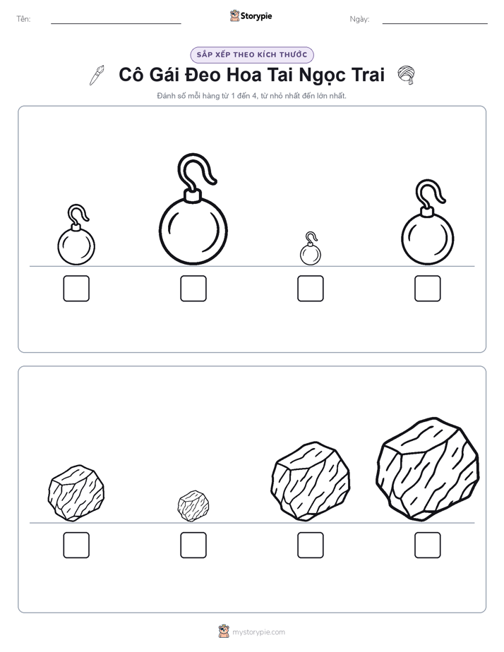 Thứ Tự Kích Thước