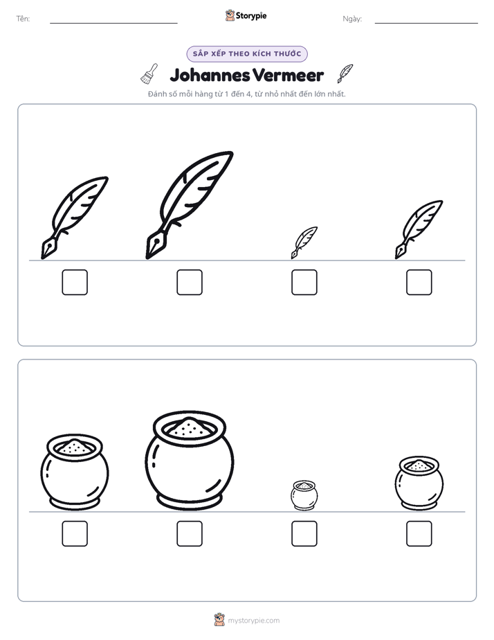 Thứ Tự Kích Thước