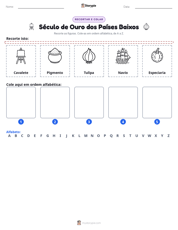 Recortar & Colar Alfabeto