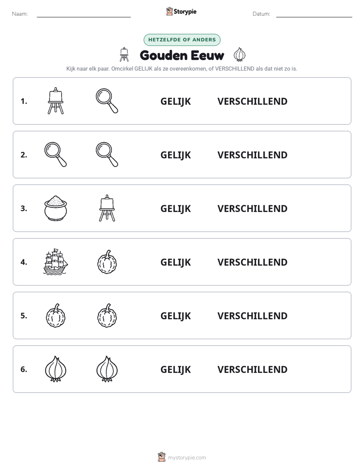 Zelfde of Verschillend