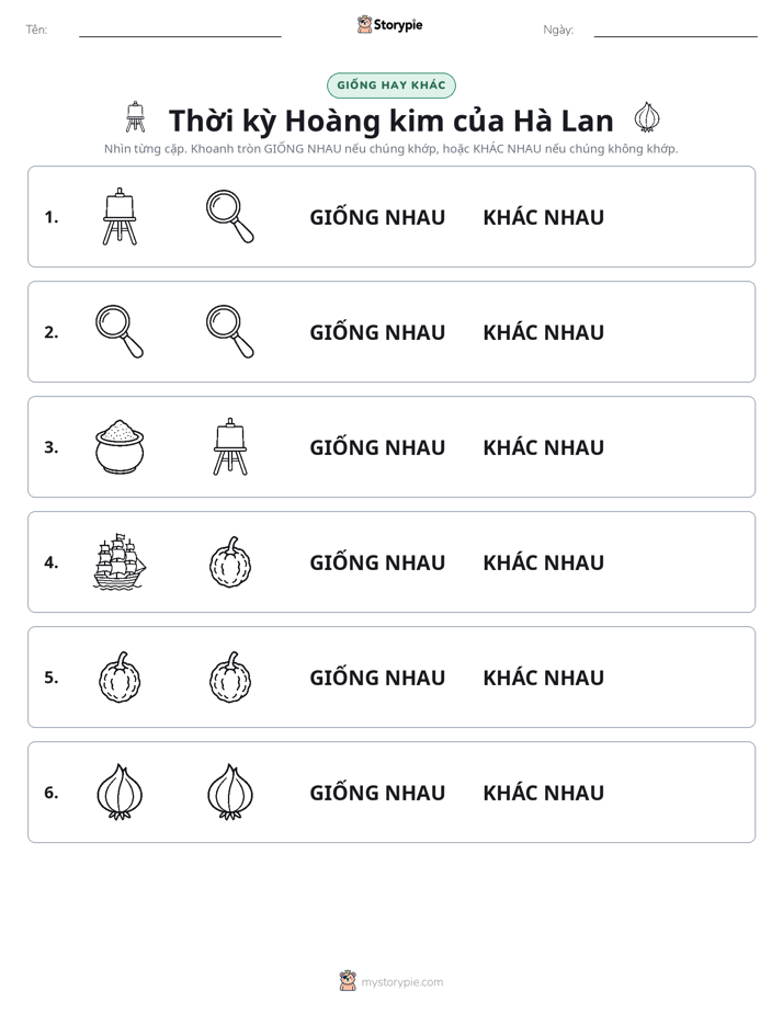 Giống Hay Khác