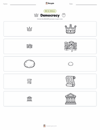 Democracy printable worksheet preview